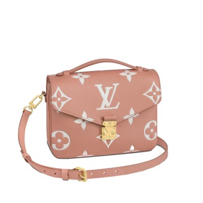 Louis Vuitton Monogram Empreinte Pochette Metis Pink/Cream M46302 LDBS17351