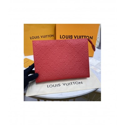 Louis Vuitton Monogram Empreinte Pochette Toilette 26 Red M45666 LDBS17353