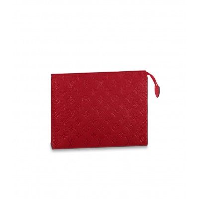 Louis Vuitton Monogram Empreinte Pochette Toilette 26 Red M45666 LDBS17353