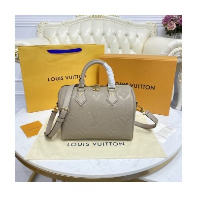 Louis Vuitton Monogram Empreinte Speedy Bandouliere 25 Tourterelle M59273 LDBS17555