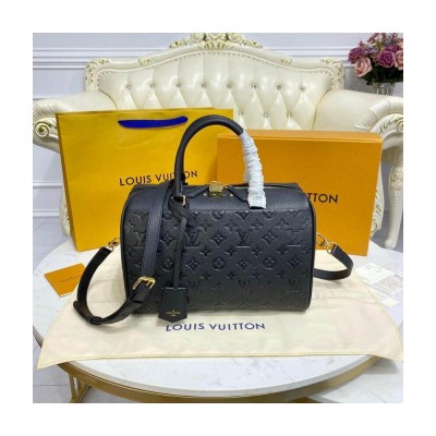 Louis Vuitton Monogram Empreinte Speedy Bandouliere 30 Black M42406 LDBS17556