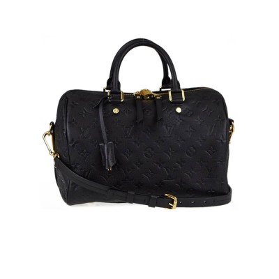 Louis Vuitton Monogram Empreinte Speedy Bandouliere 30 Black M42406 LDBS17556