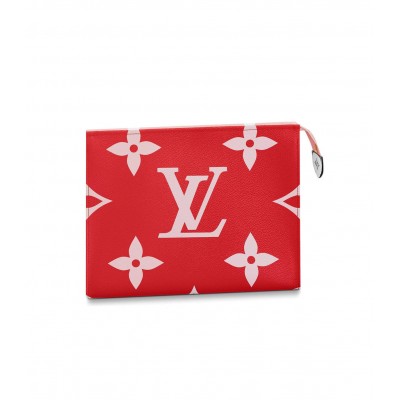 Louis Vuitton Monogram Geant Canvas Toilet Pouch XL Red/Pink M67692 LDBS17436