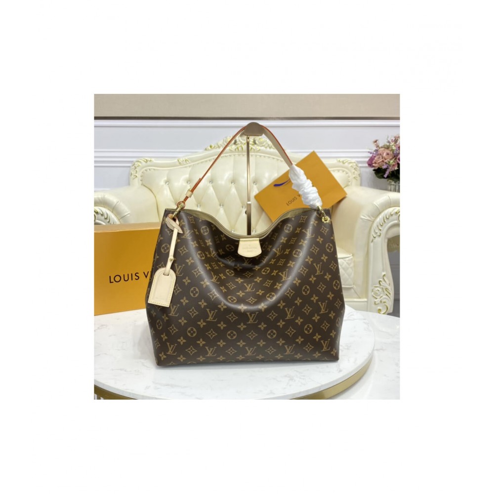 Louis Vuitton Monogram Graceful MM Beige M43703 LDBS16859