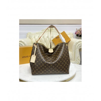 Louis Vuitton Monogram Graceful MM Beige M43703 LDBS16859