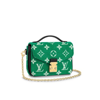 Louis Vuitton Monogram Jacquard Velvet Micro Metis Green M81494 LDBS16892