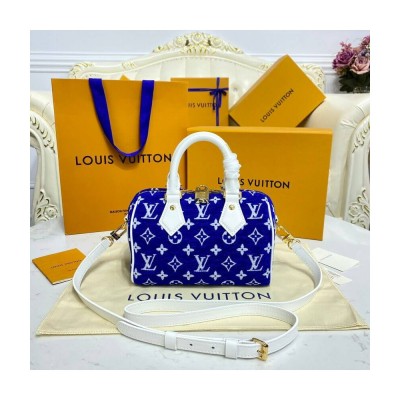 Louis Vuitton Monogram Jacquard Velvet Speedy Bandouliere 20 M20751 LDBS17560