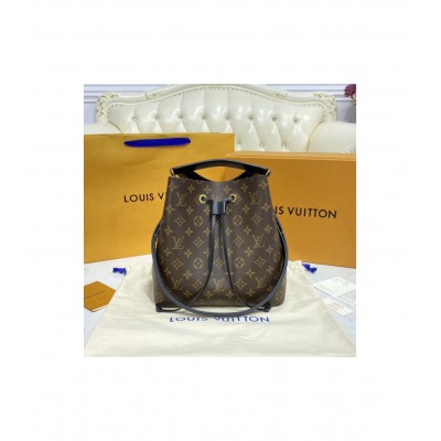 Louis Vuitton Monogram Neonoe MM Black M44020 LDBS17042