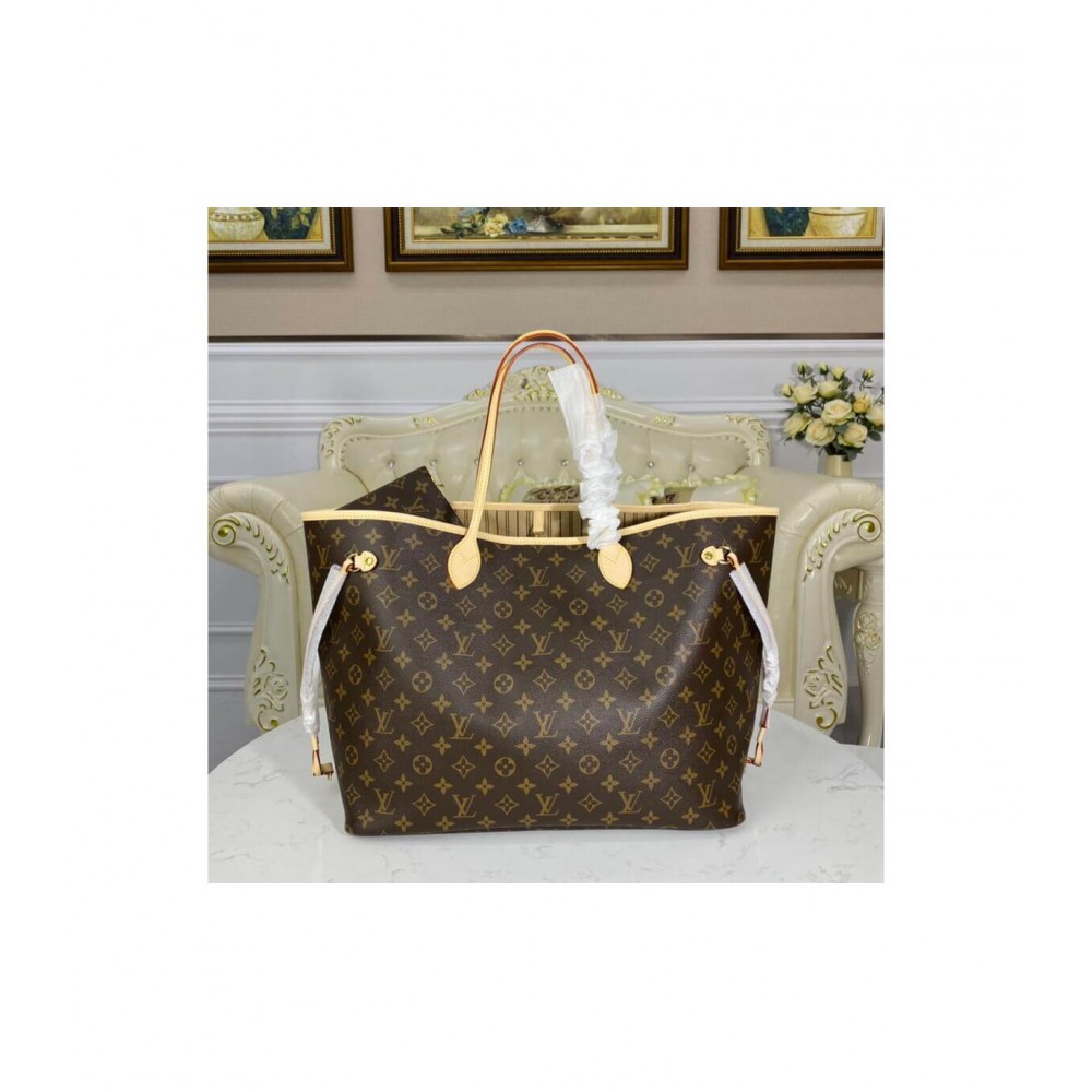 Louis Vuitton Monogram Neverfull GM Beige M40990 LDBS17106