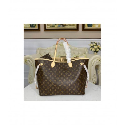 Louis Vuitton Monogram Neverfull GM Beige M40990 LDBS17106