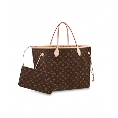 Louis Vuitton Monogram Neverfull GM Beige M40990 LDBS17106