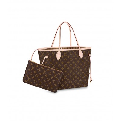 Louis Vuitton Monogram Neverfull MM Beige M40995 LDBS17110