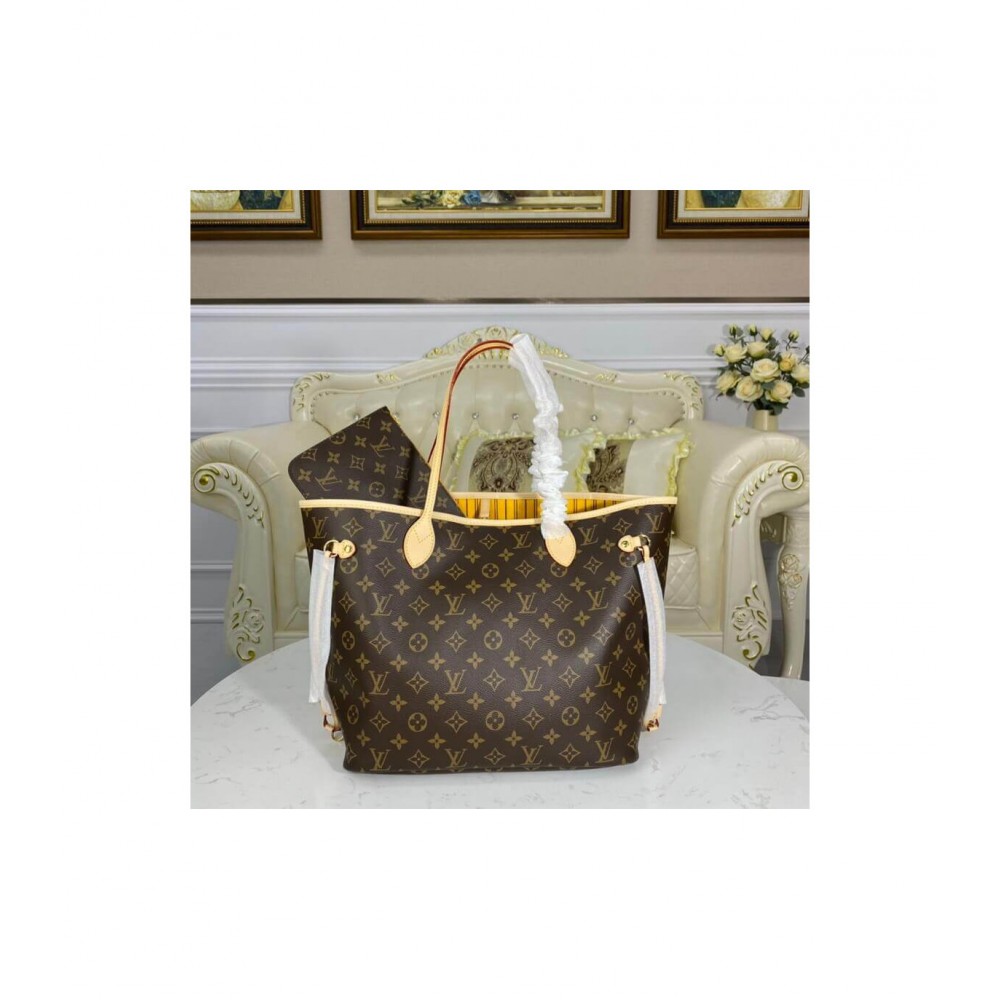 Louis Vuitton Monogram Neverfull MM Yellow M40997 LDBS17115