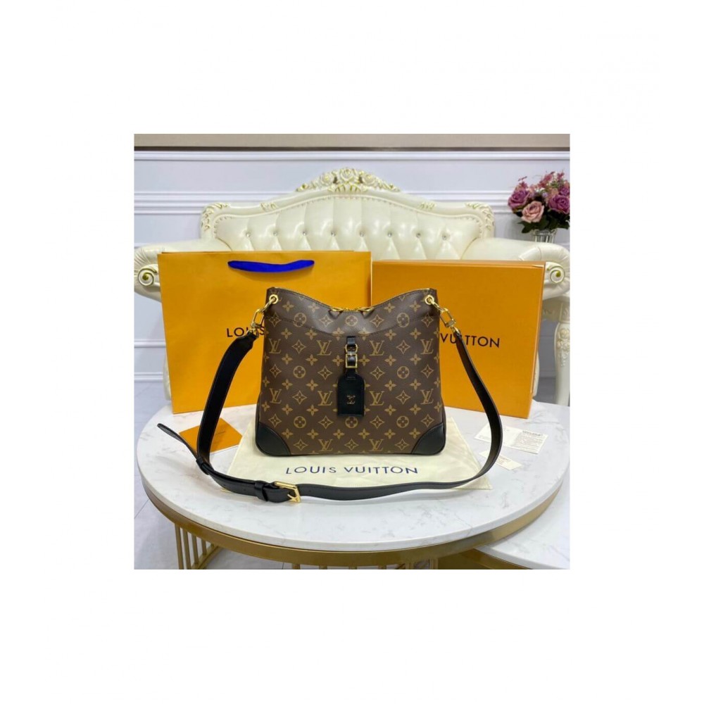 Louis Vuitton Monogram Odeon MM Black M45352 LDBS17165