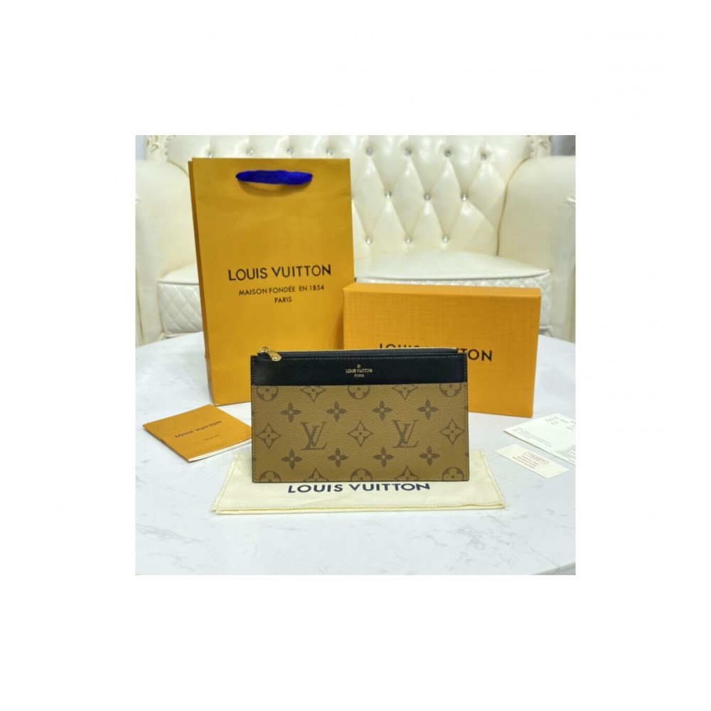 Louis Vuitton Monogram Reverse Slim Purse M80390 LDBS16994