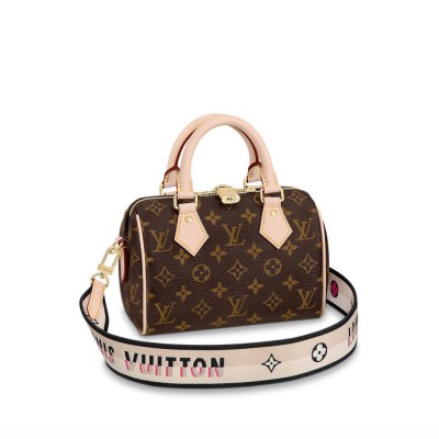 Louis Vuitton Monogram Speedy Bandouliere 20 Black M45957 LDBS17562