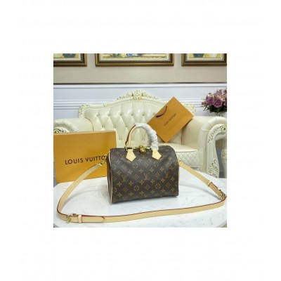 Louis Vuitton Monogram Speedy Bandouliere 25 M41113 LDBS17564