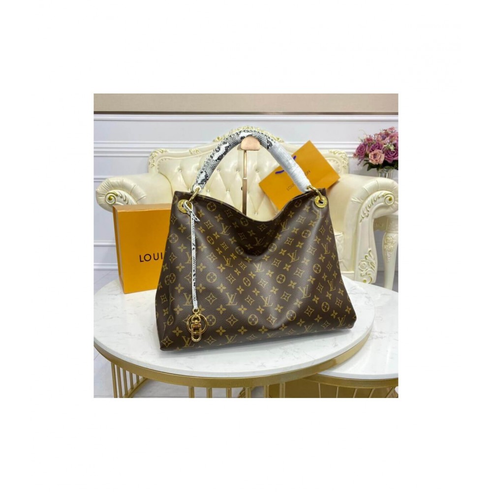 Louis Vuitton Monogram and Python Handle Artsy MM M44010 LDBS16664