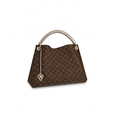 Louis Vuitton Monogram and Python Handle Artsy MM M44010 LDBS16664