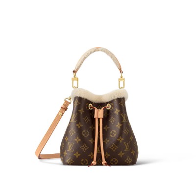 Louis Vuitton Monogram and Shearling Neonoe BB M46319 LDBS17039