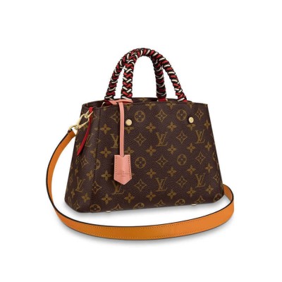 Louis Vuitton Montaigne BB Bag With Braided Handle Monogram M44671 LDBS17011