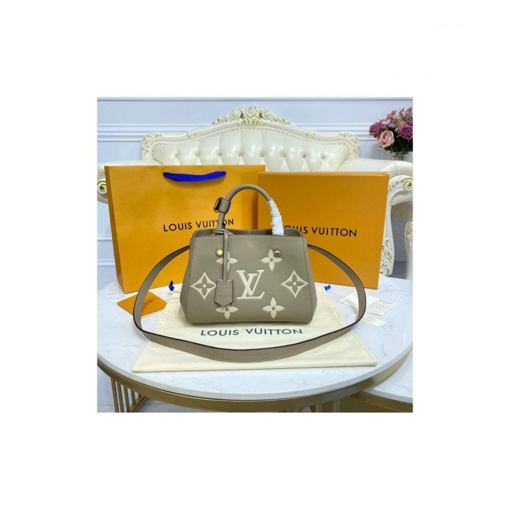 Louis Vuitton Montaigne BB Tourterelle Gray/Cream M45489 LDBS17012