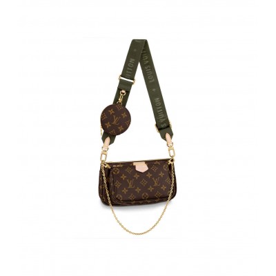 Louis Vuitton Multi Pochette Accessoires Khaki Strap M44813 LDBS17368