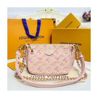 Louis Vuitton Multi Pochette Accessoires Pink M46093 LDBS17369