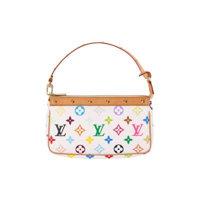 Louis Vuitton Multicolor Pochette Accessoires Pouch White M92649 LDBS17440