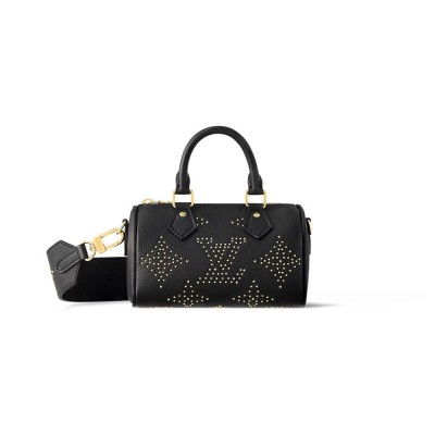 Louis Vuitton Nano Speedy Black Monogram Empreinte With Studs M46745 LDBS17570