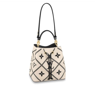 Louis Vuitton Neonoe MM Creme Beige/Black M46023 LDBS17069