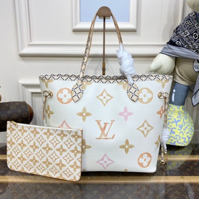 Louis Vuitton Neverfull MM Beige M22978 LDBS17124