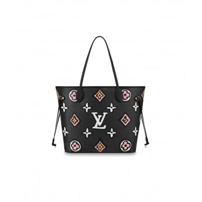 Louis Vuitton Neverfull MM Black M45818 LDBS17125