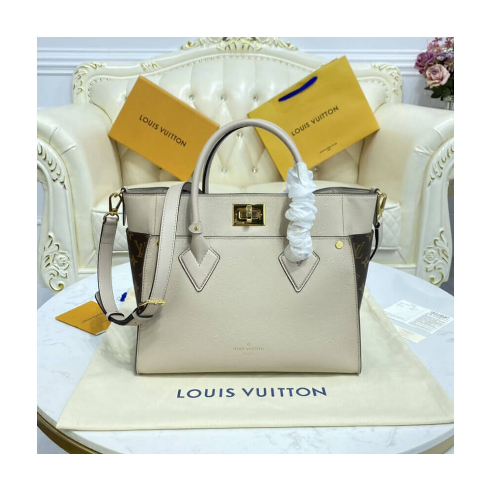 Louis Vuitton On My Side MM Greige M58485 LDBS17170