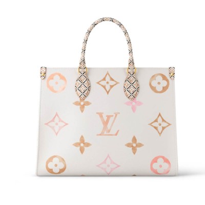 Louis Vuitton OnTheGo MM Beige M22975 LDBS17218