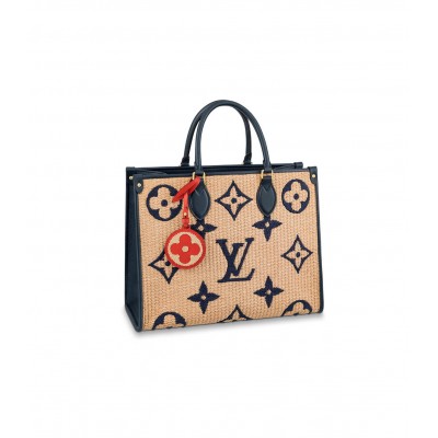 Louis Vuitton OnTheGo MM Blue M57723 LDBS17219