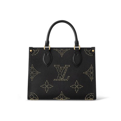 Louis Vuitton OnTheGo PM Black Monogram Empreinte With Studs M46733 LDBS17227