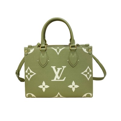 Louis Vuitton OnTheGo PM Kaki Creme M46647 LDBS17231