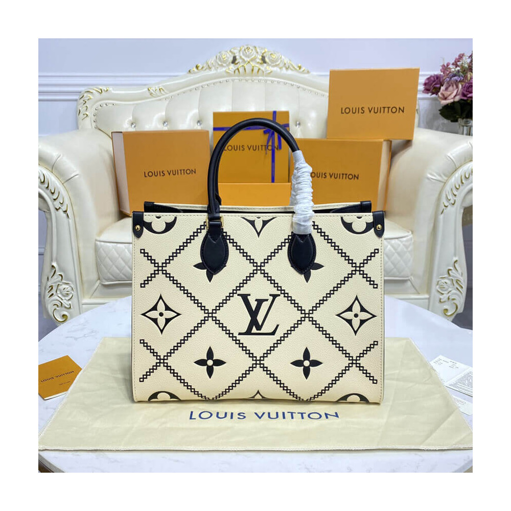 Louis Vuitton Onthego MM Cream M46016 LDBS17220