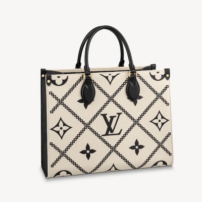 Louis Vuitton Onthego MM Cream M46016 LDBS17220