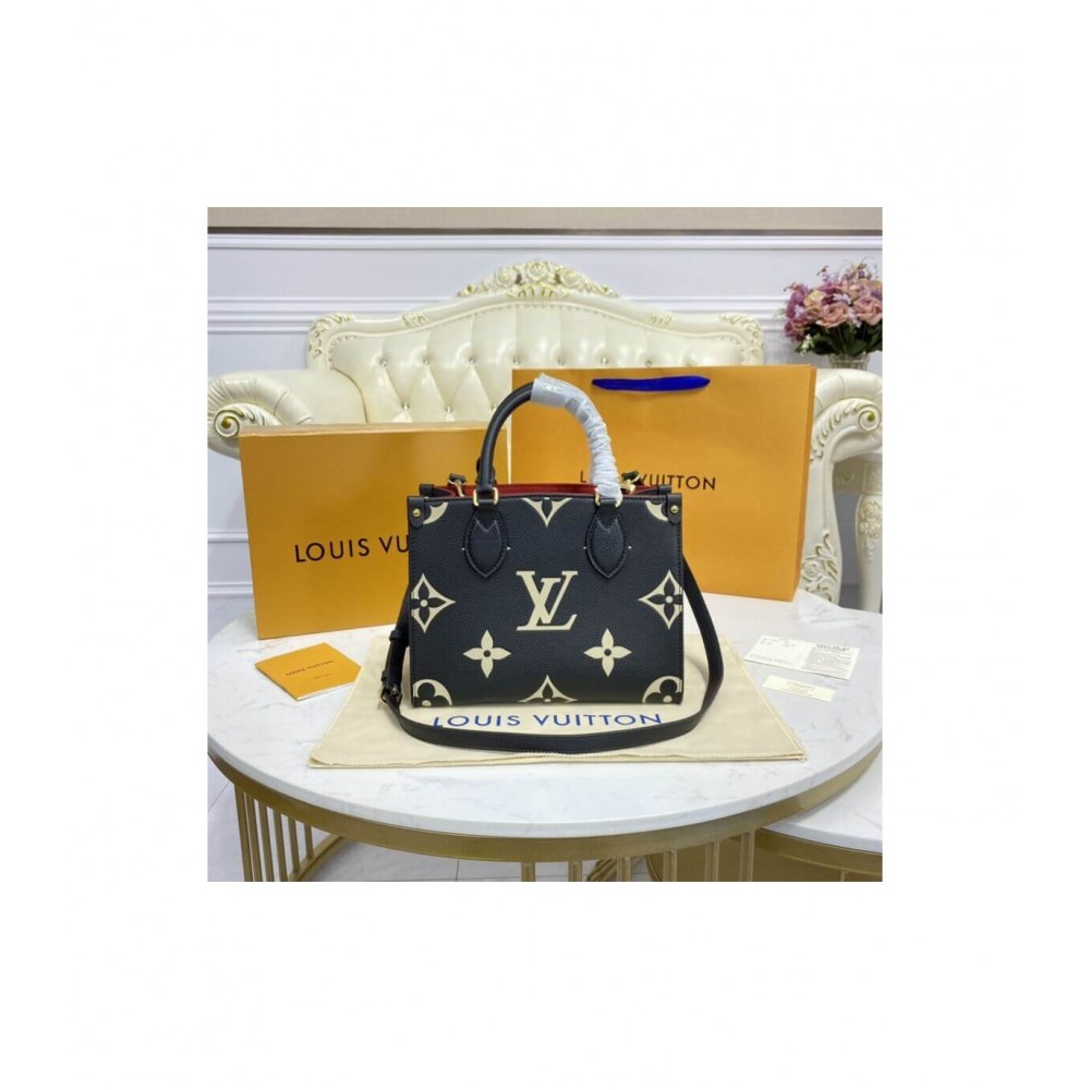 Louis Vuitton Onthego PM Black/Beige M45659 LDBS17228