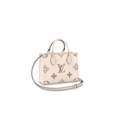 Louis Vuitton Onthego PM Cream/Bois de Rose Pink M45654 LDBS17229