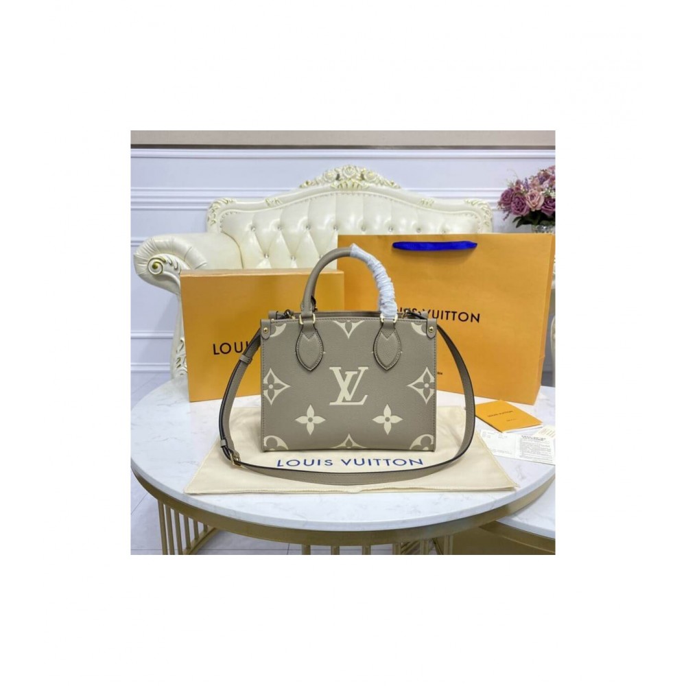 Louis Vuitton Onthego PM Tourterelle Beige/Cream M45779 LDBS17239