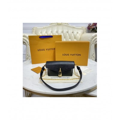 Louis Vuitton Padlock On Strap Black M80682 LDBS17255