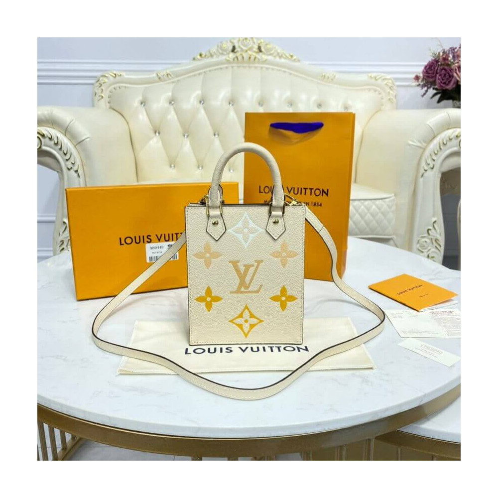 Louis Vuitton Petit Sac Plat Cream M80449 LDBS17469