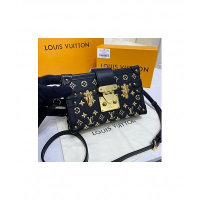 Louis Vuitton Petite Malle Monogram Metal Bag M57817 LDBS17285