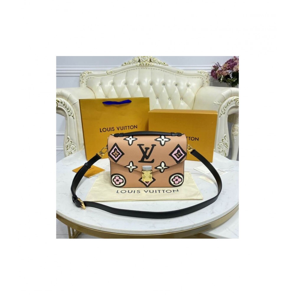 Louis Vuitton Pochette Metis Arizona Beige M45823 LDBS17386