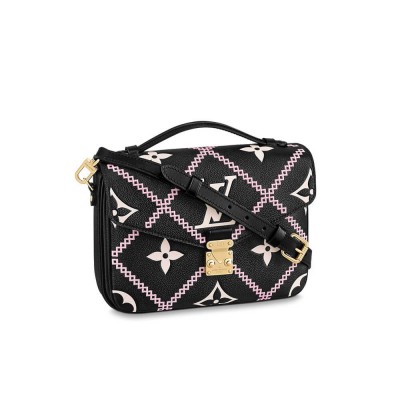 Louis Vuitton Pochette Metis Black M46028 LDBS17387