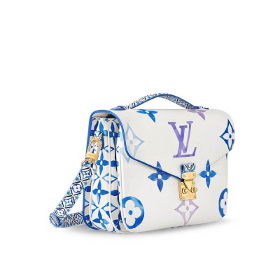 Louis Vuitton Pochette Metis MM Blue M23055 LDBS17388