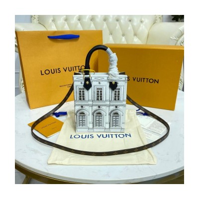 Louis Vuitton Printed Matte Calf Leather Petit Sac Plat M80991 LDBS17472